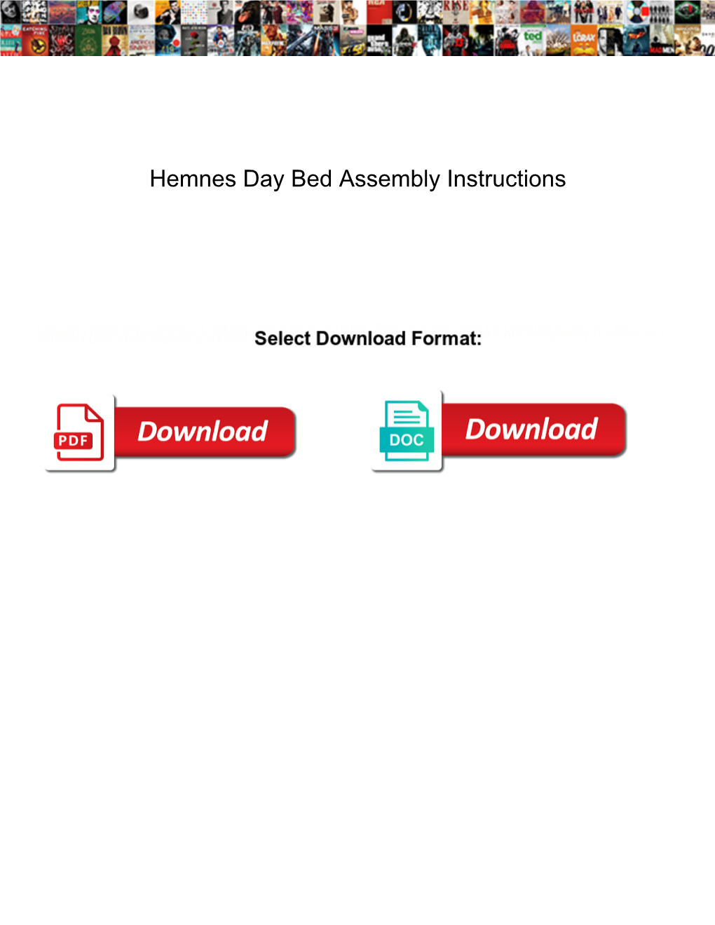 Hemnes Day Bed Assembly Instructions