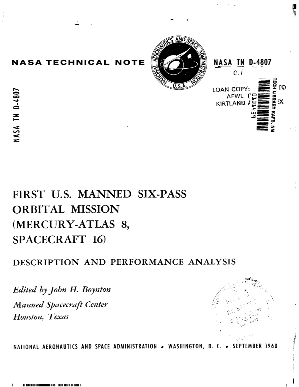 Mercury-Atlas 8, Spacecraft 16)