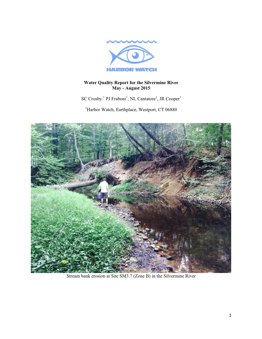 1 Water Quality Report for the Silvermine River