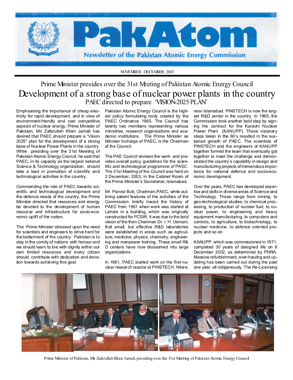 Development of a Strong Base of Nuclear Power Plants in the Country