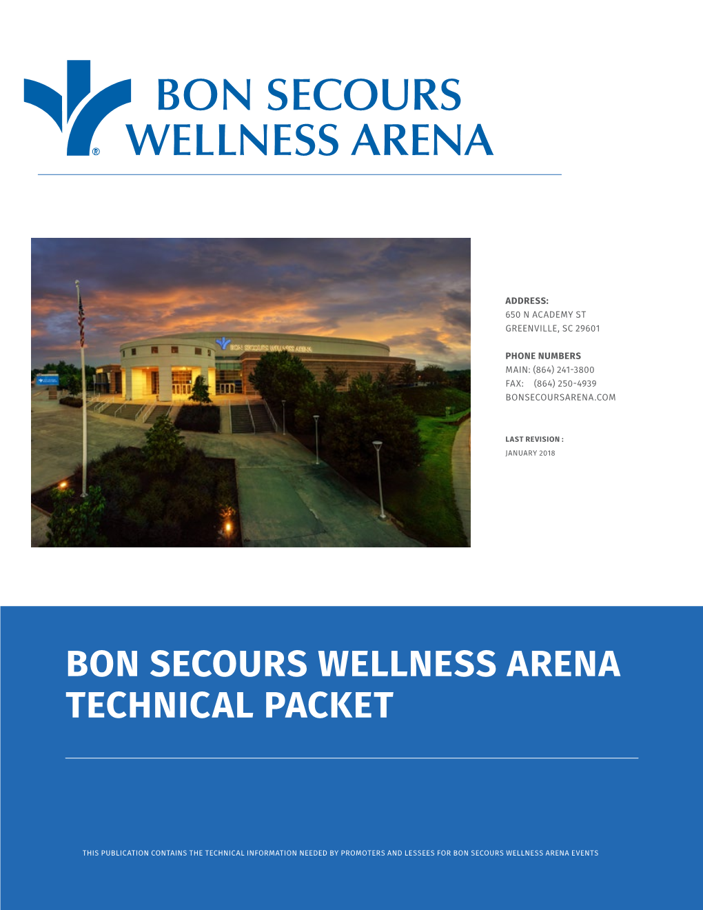 Bon Secours Wellness Arena Technical Packet