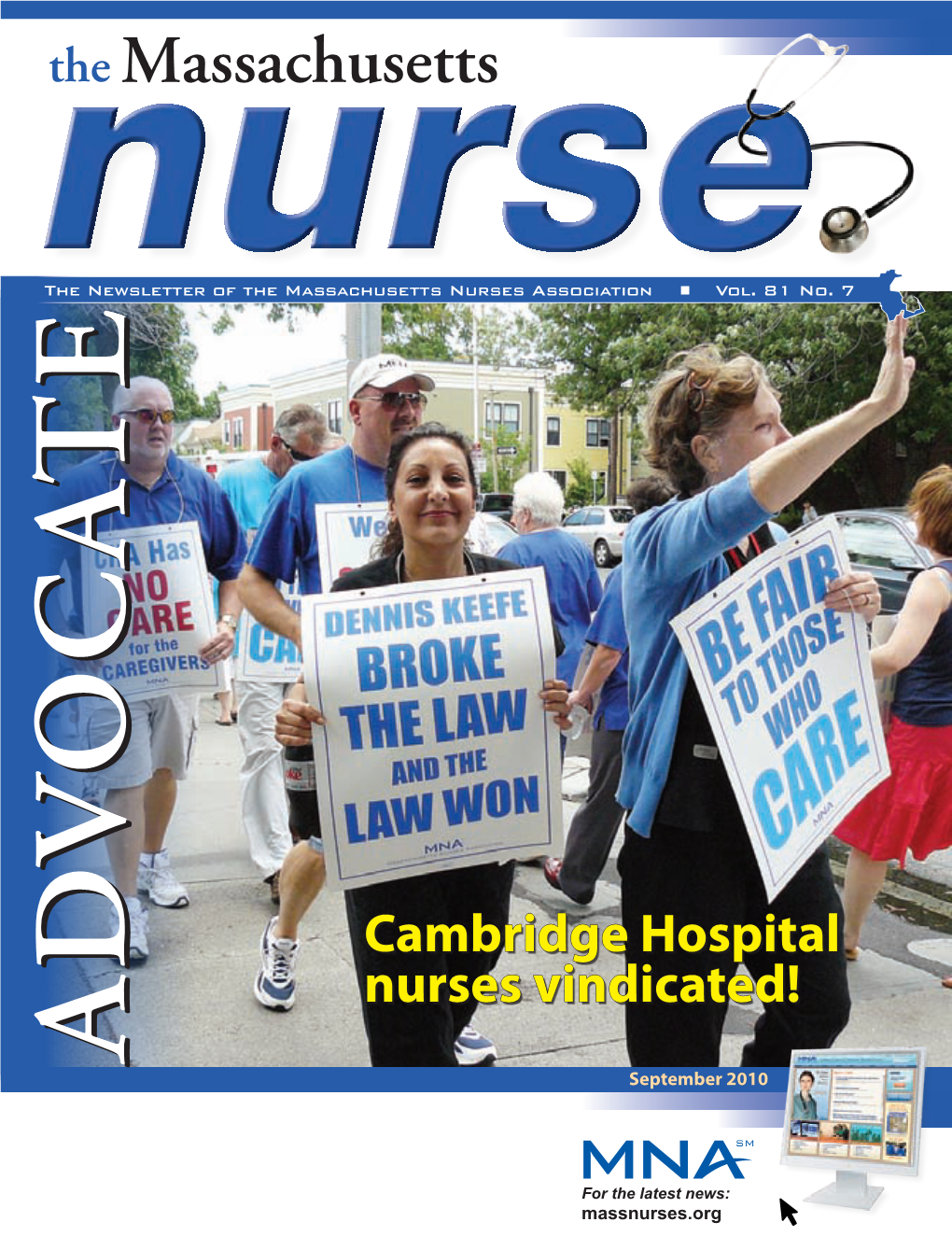 Massachusetts Nurse Newsletter :: Spetember 2010