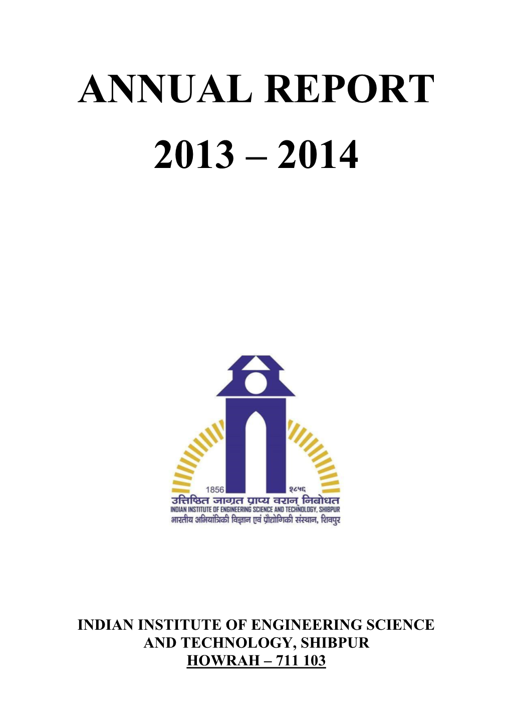 Annual Report 2013 – 2014