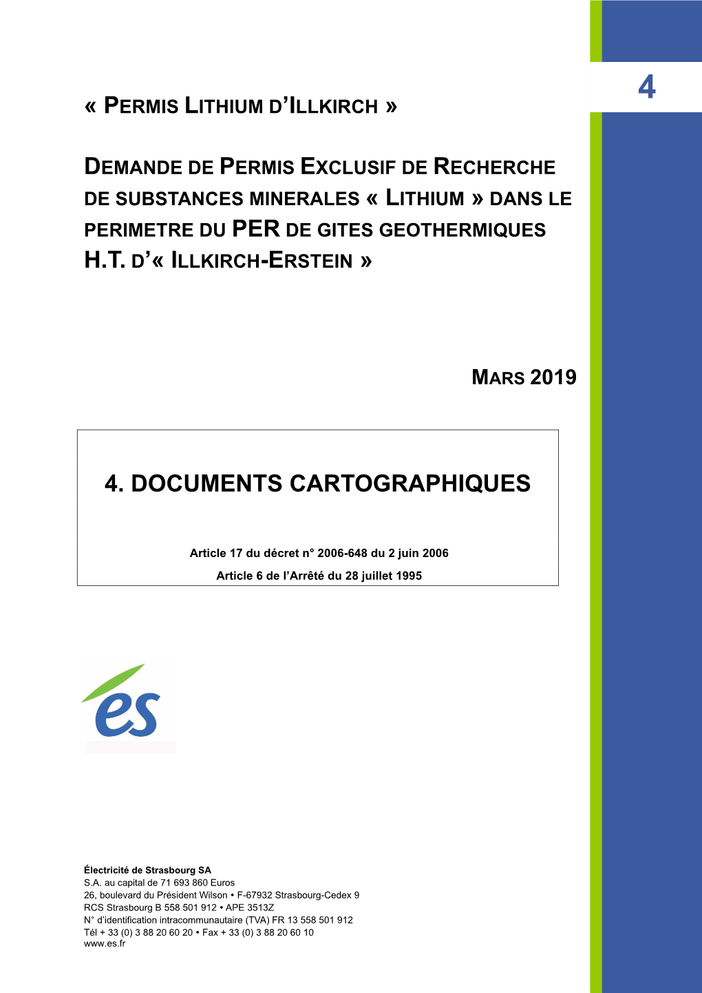 Demande De PER Dit « Permis Lithium D'illkirch »