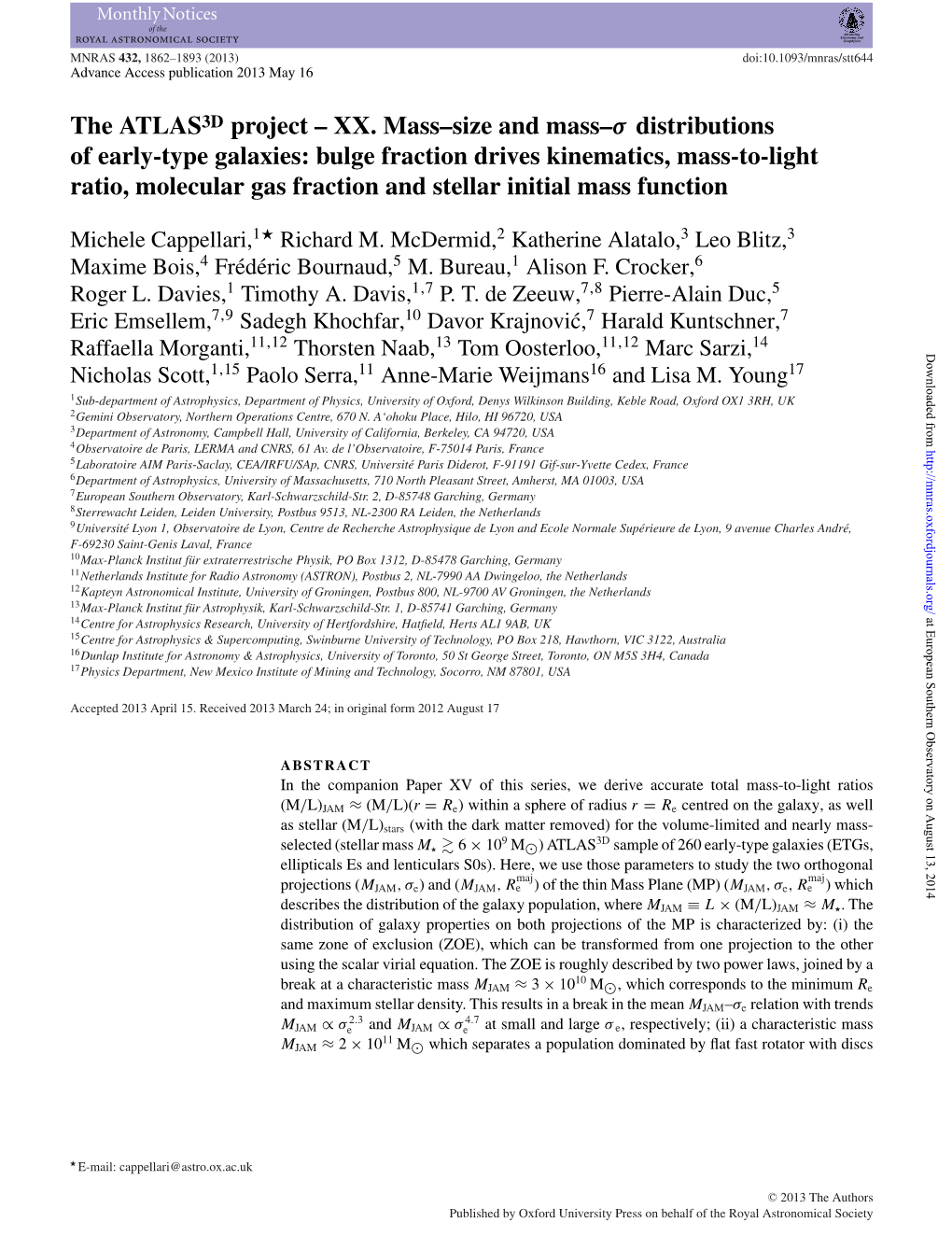 XX. Mass–Size and Mass–Σ Distributions of Early-Type Galaxies