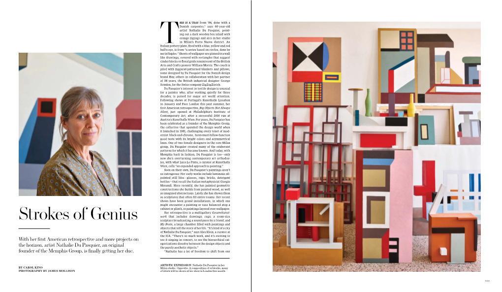 Nathalie Du Pasquier – Strokes of Genius