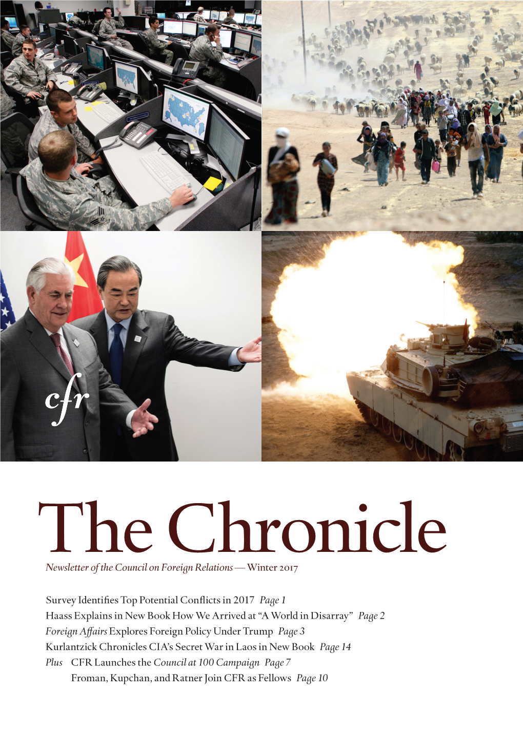 The Chronicle Newsletter of the Council on Foreign Relations — Winter 2017