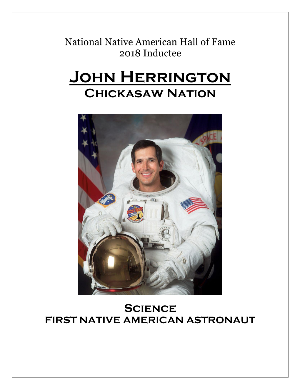 John Herrington Chickasaw Nation