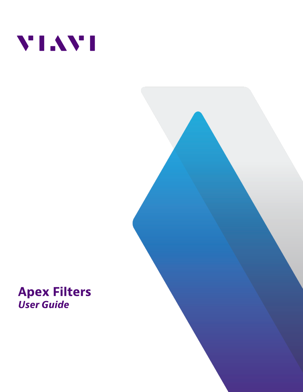 Apex Filters User Guide Table of Contents