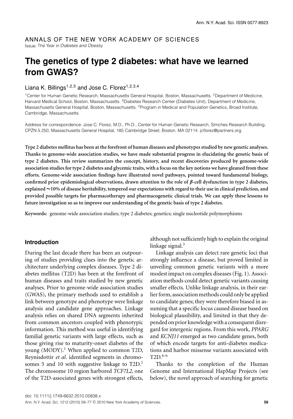 The Genetics of Type 2 Diabetes: What Have We Learned from GWAS?