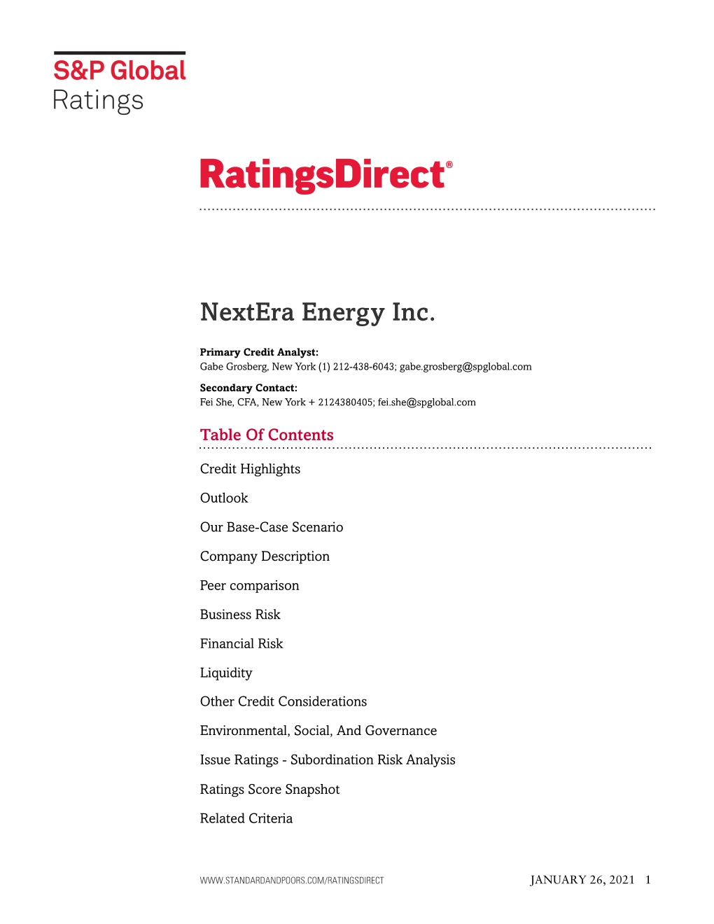 Nextera Energy Inc