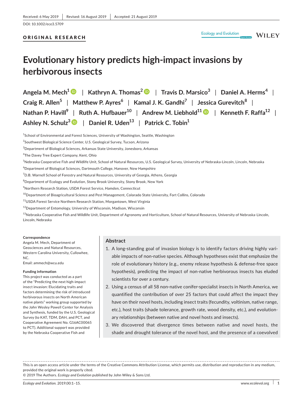 Impact Invasions by Herbivorous Insects