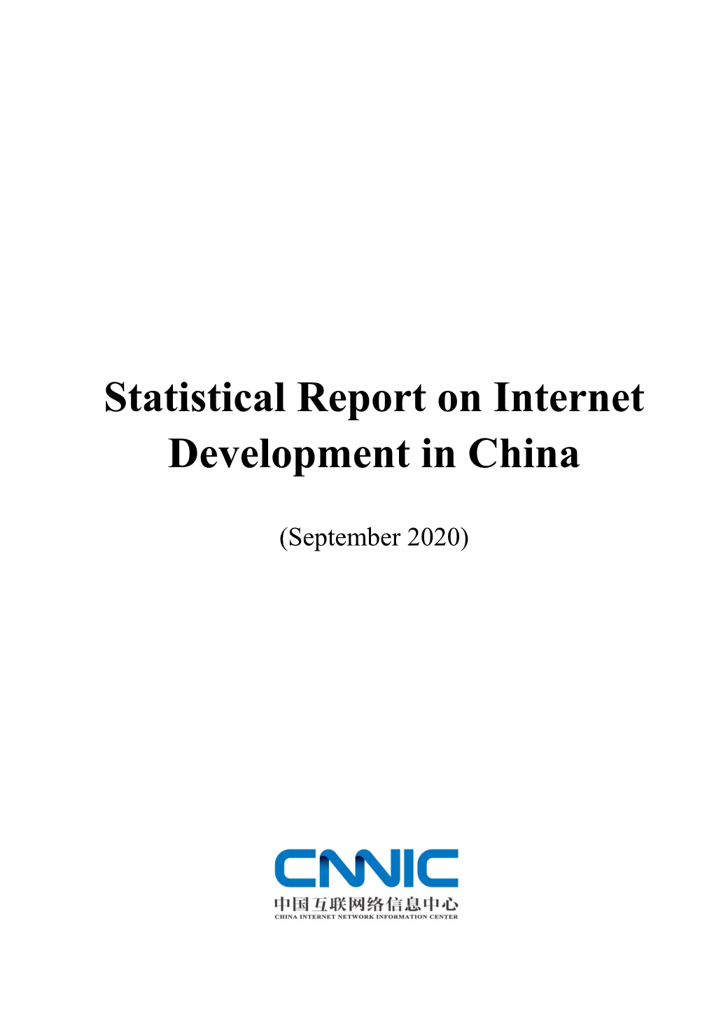 Statistical Report on Internet Development in China