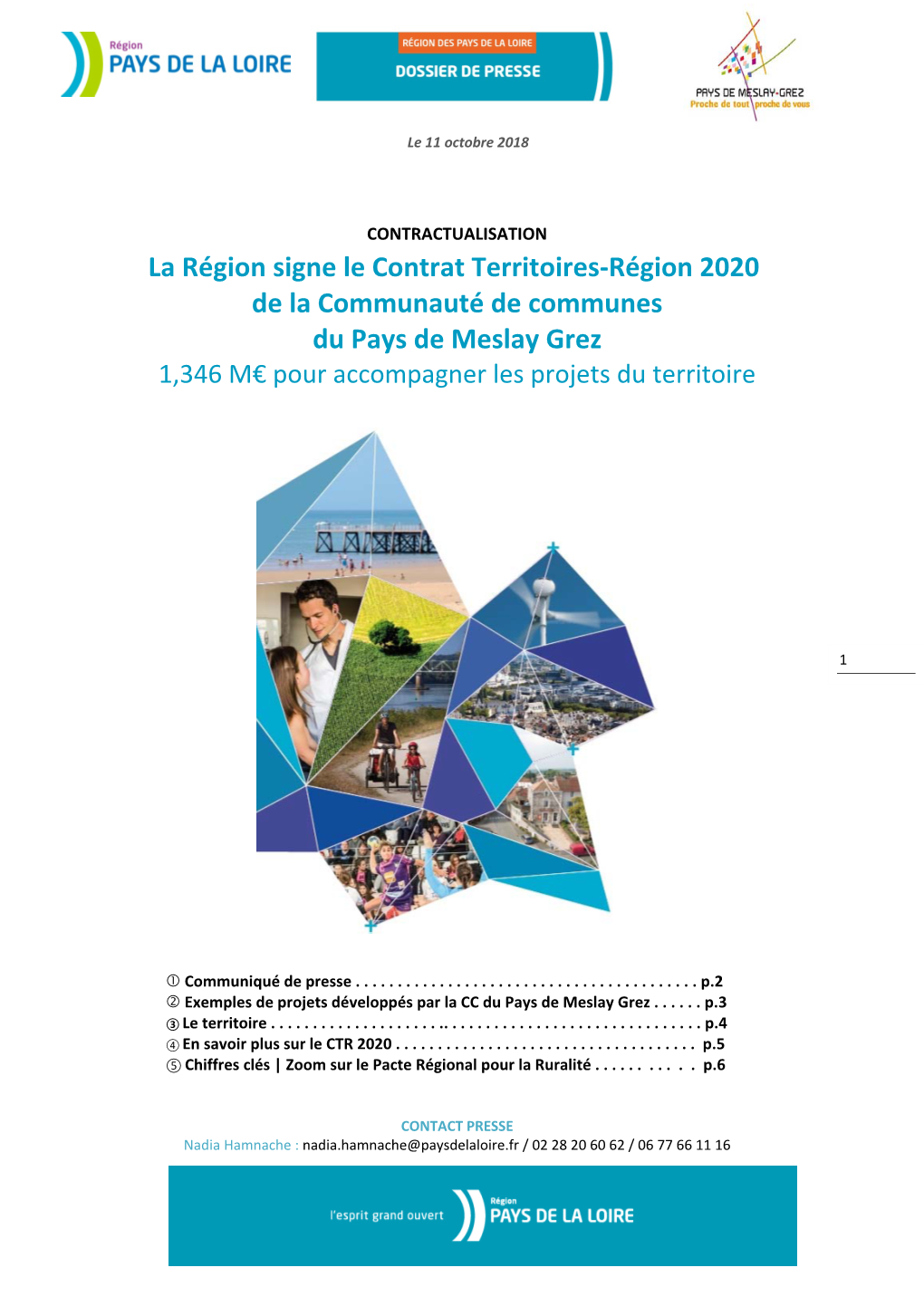 La Région Signe Le Contrat Territoires-Région 2020 De La