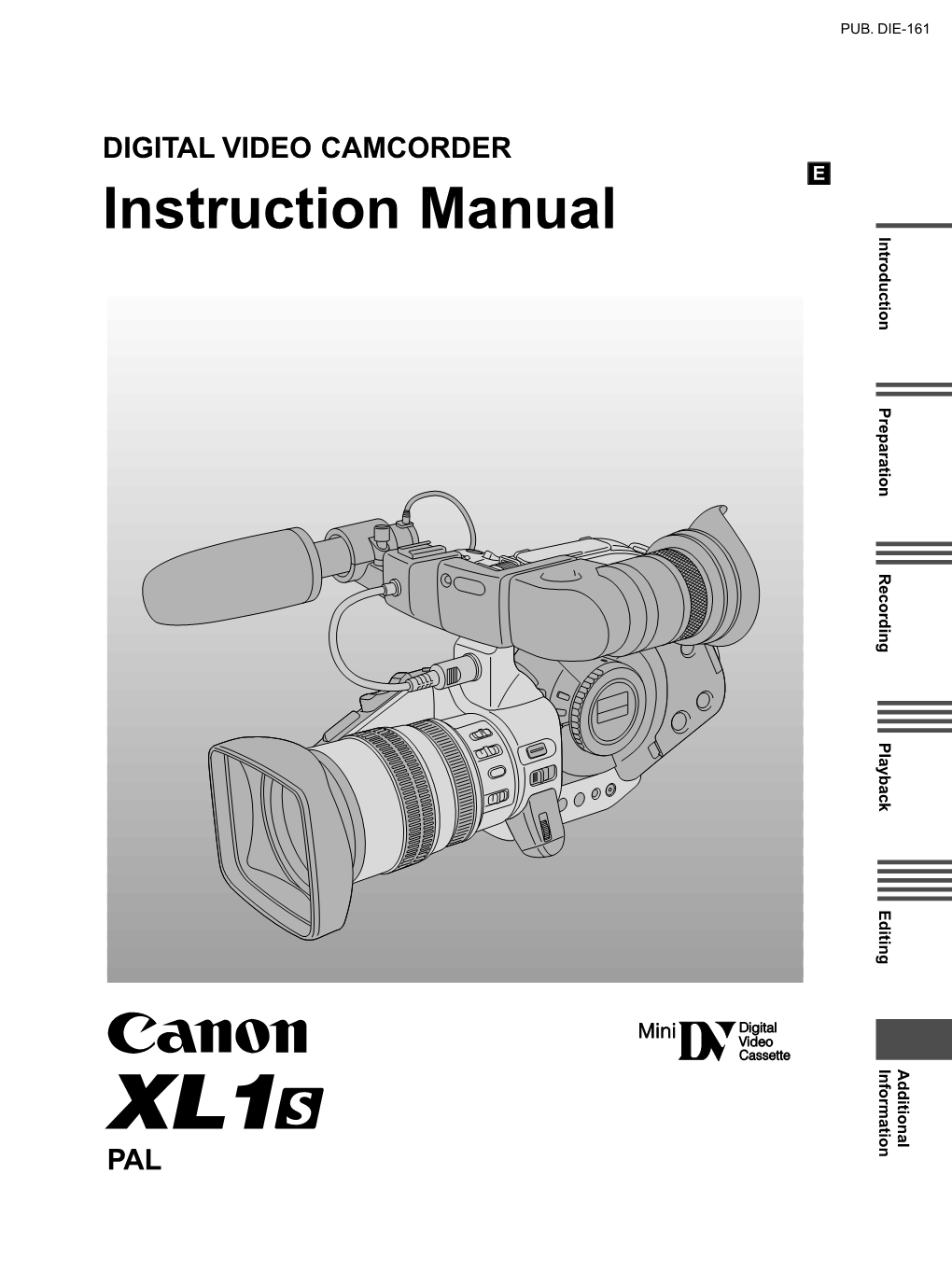 Instruction Manual Introduction Preparation Eodn Playback Recording Editing