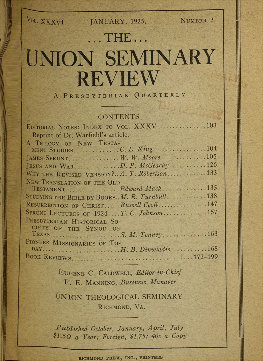 The Presbyterian Historical Society of the Synod of Texas