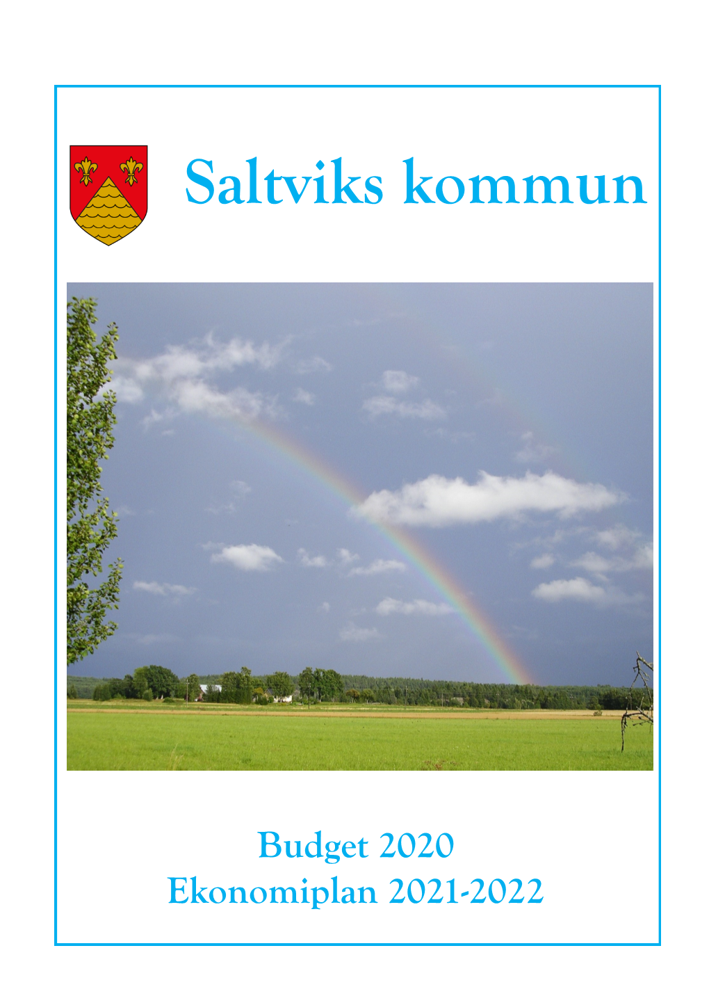 Budget 2020 Ekonomiplan 2021-2022