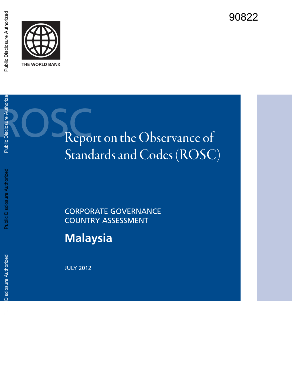 Report on the Observance of Standards and Codes (ROSC)