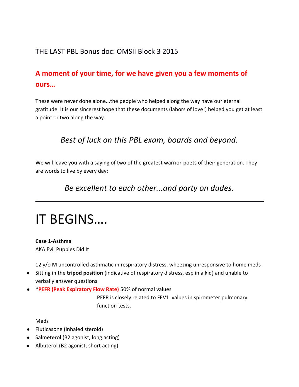 THE LAST PBL Bonus Doc: OMSII Block 3 2015