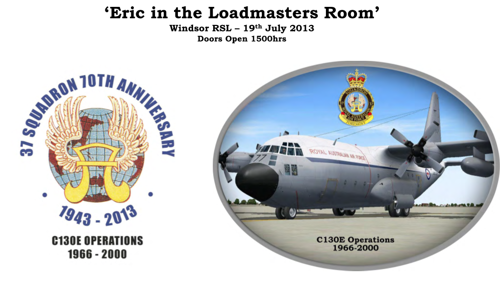 'Eric in the Loadmasters Room'