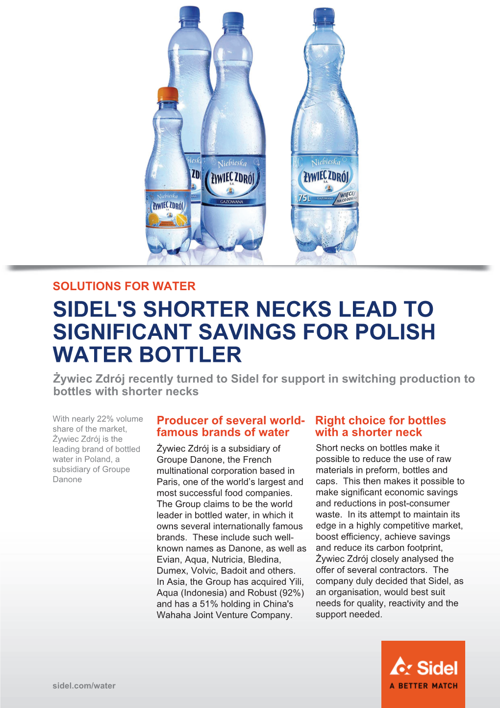 Sidel's Shorter Necks Lead to Significant Savings For