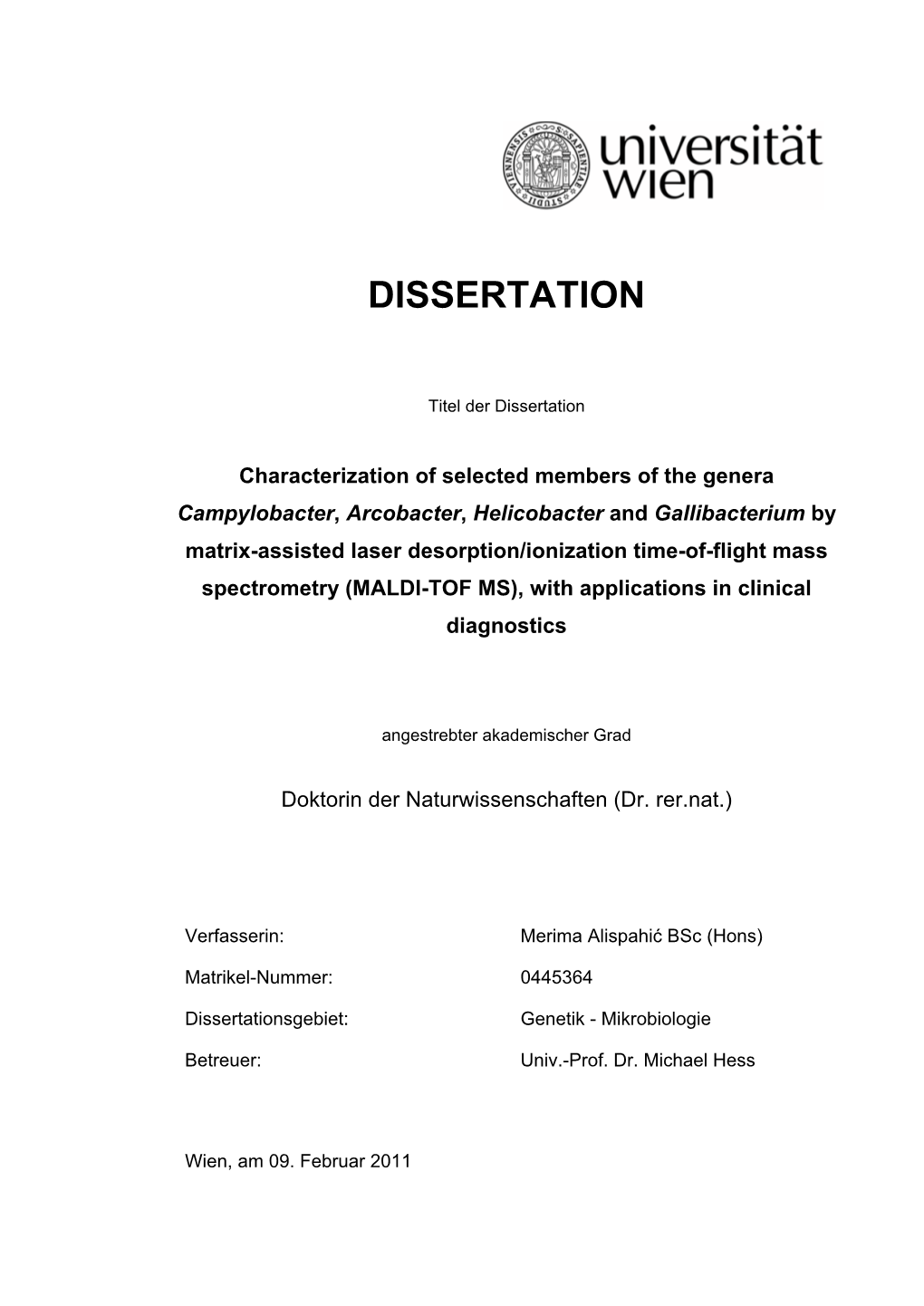 Dissertation