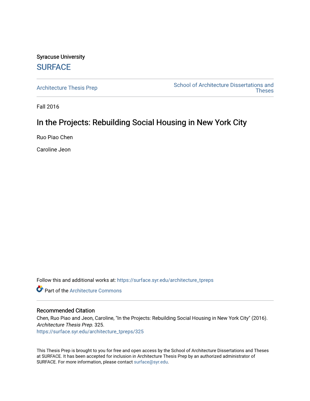 Rebuilding Social Housing in New York City