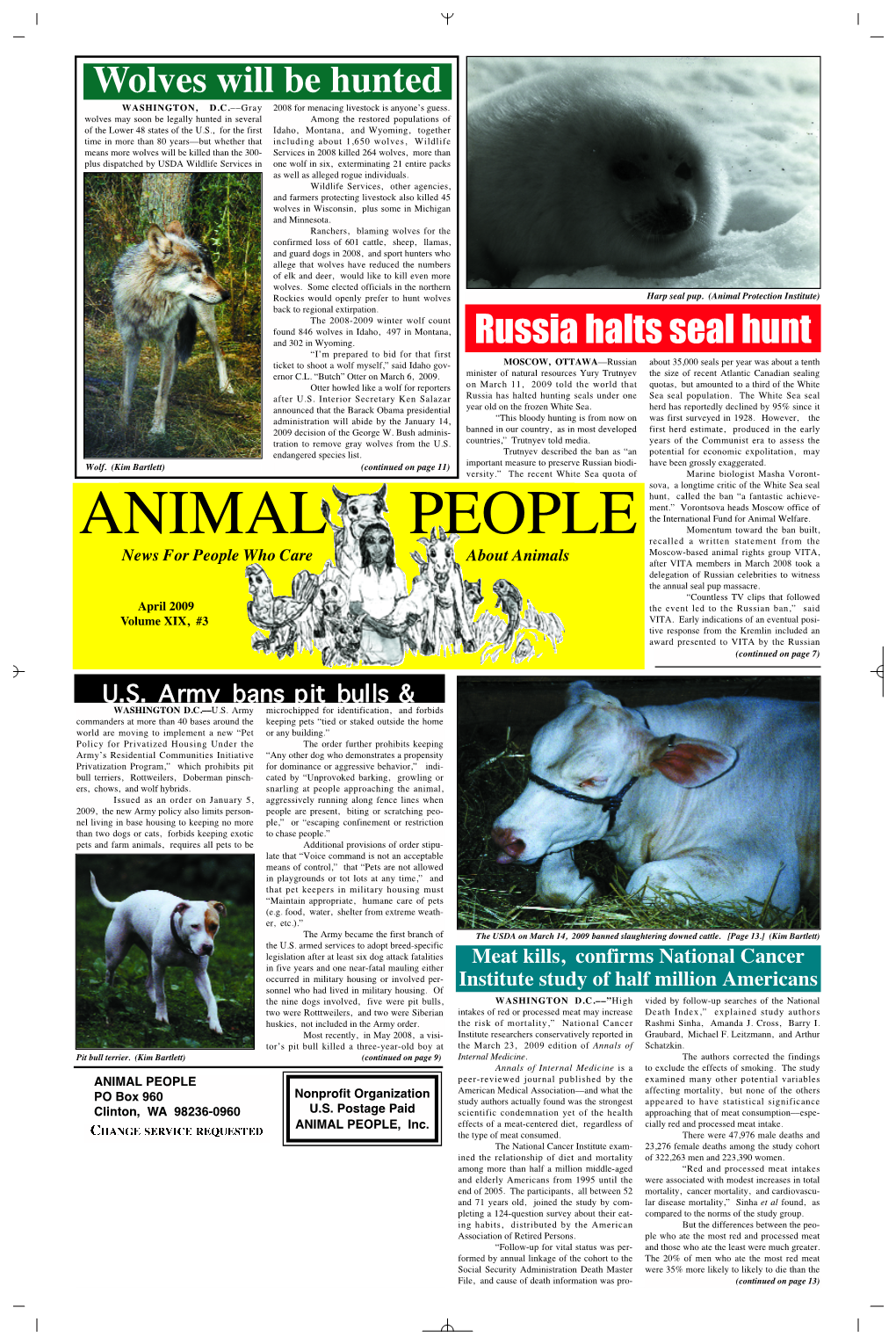 Animal People News