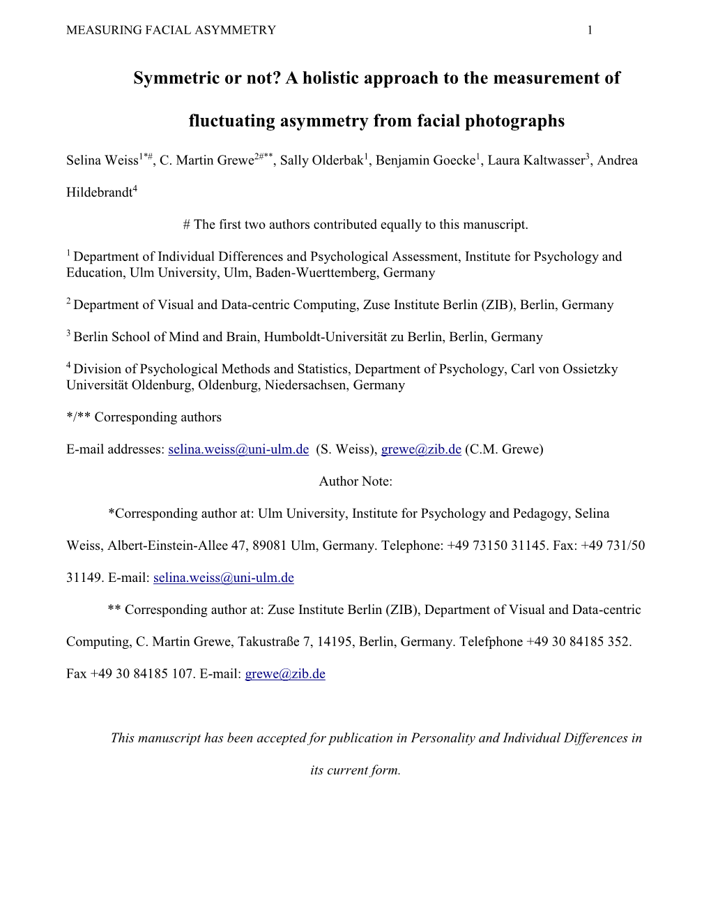 Symmetric Or Not? a Holistic Approach to the Measurement of Fluctuating