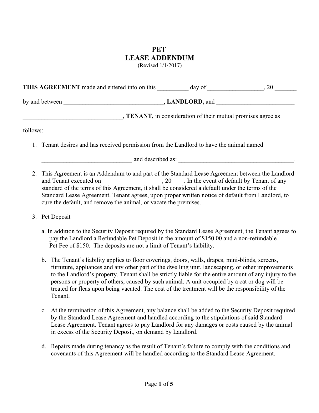 Lease Addendum s2