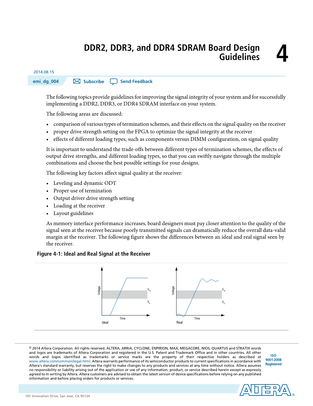 DDR2, DDR3, and DDR4 SDRAM Board Design Guidelines 4 2014.08.15