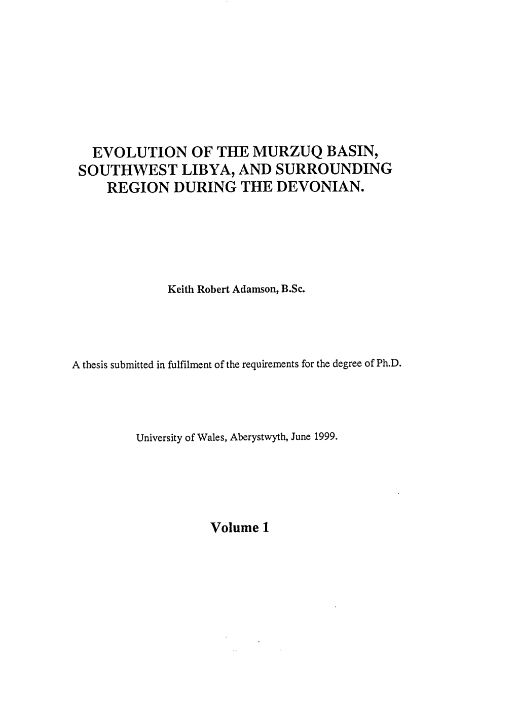 Evolution of the Murzuq Basin, Southwest Libya, and Surrounding Region During the Devonian