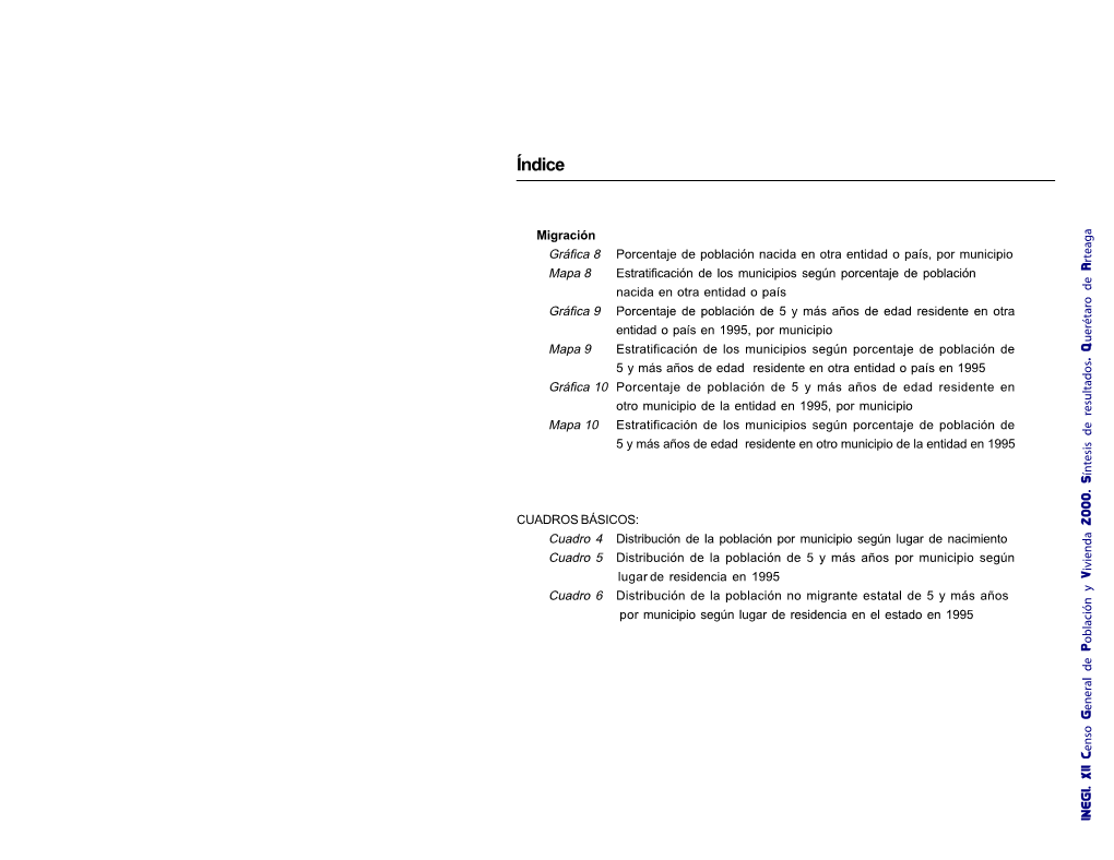 XII Censo General De Población Y Vivienda 2000. Síntesis De