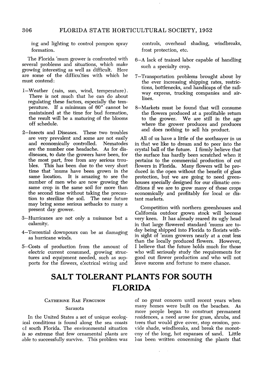 Salt Tolerant Plants for South Florida