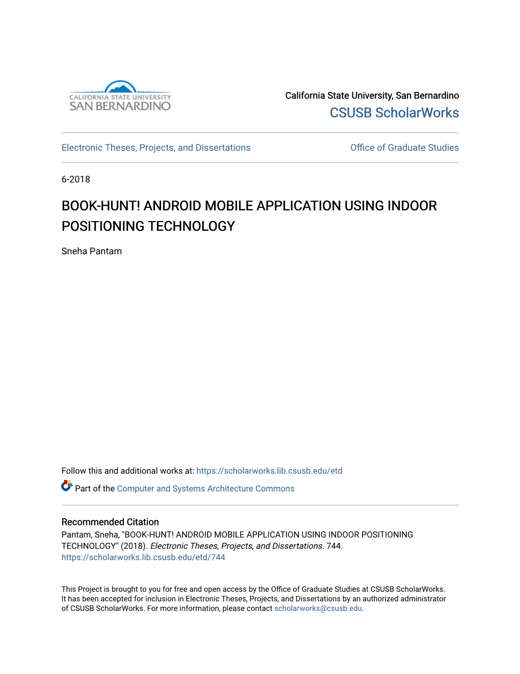 Book-Hunt! Android Mobile Application Using Indoor Positioning Technology