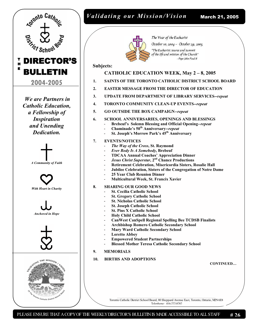 Director's Bulletin