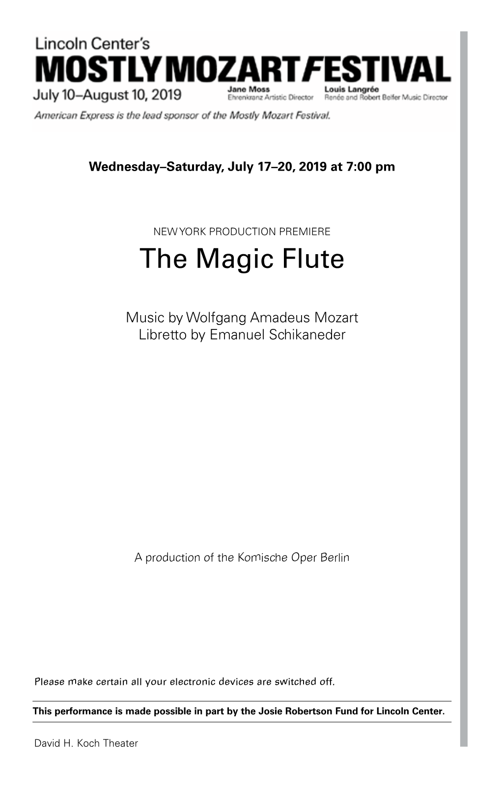 The Magic Flute