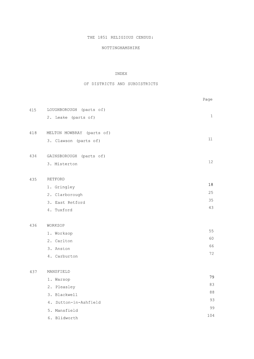 The 1851 Religious Census