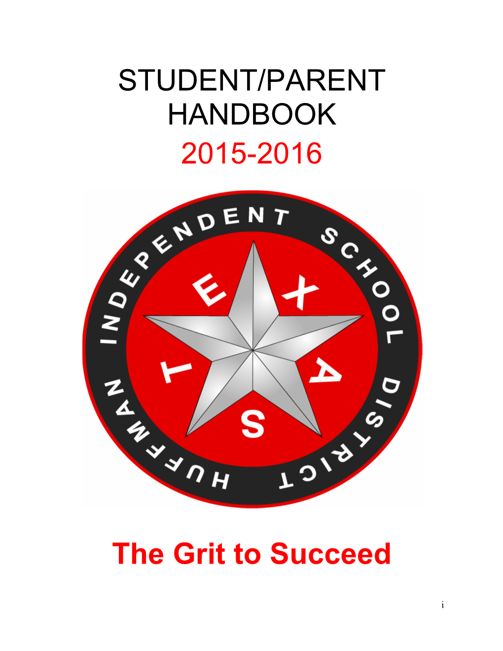 Student/Parent Handbook 2015-2016