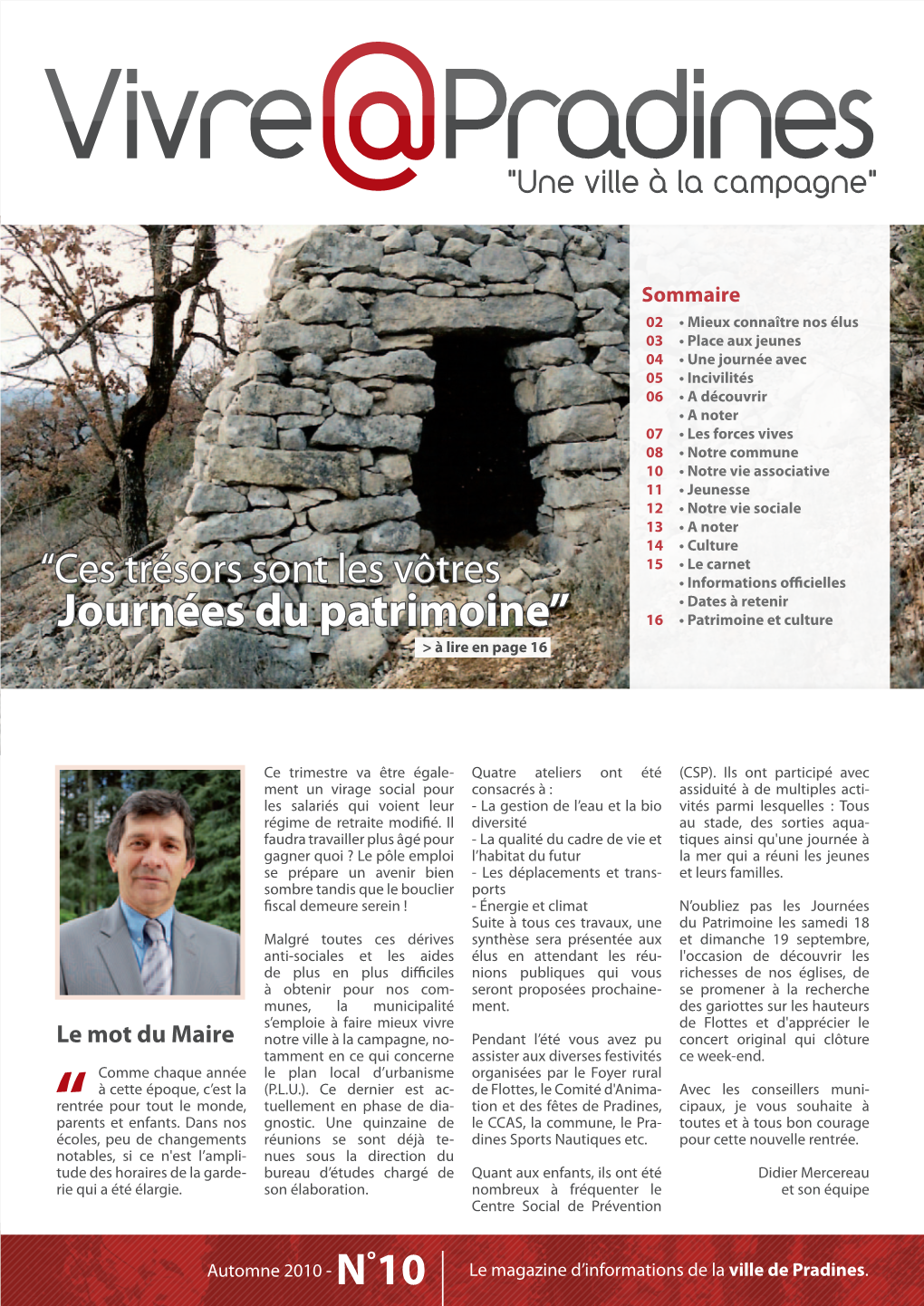 Journées Du Patrimoine” 16 • Patrimoine Et Culture > À Lire En Page 16