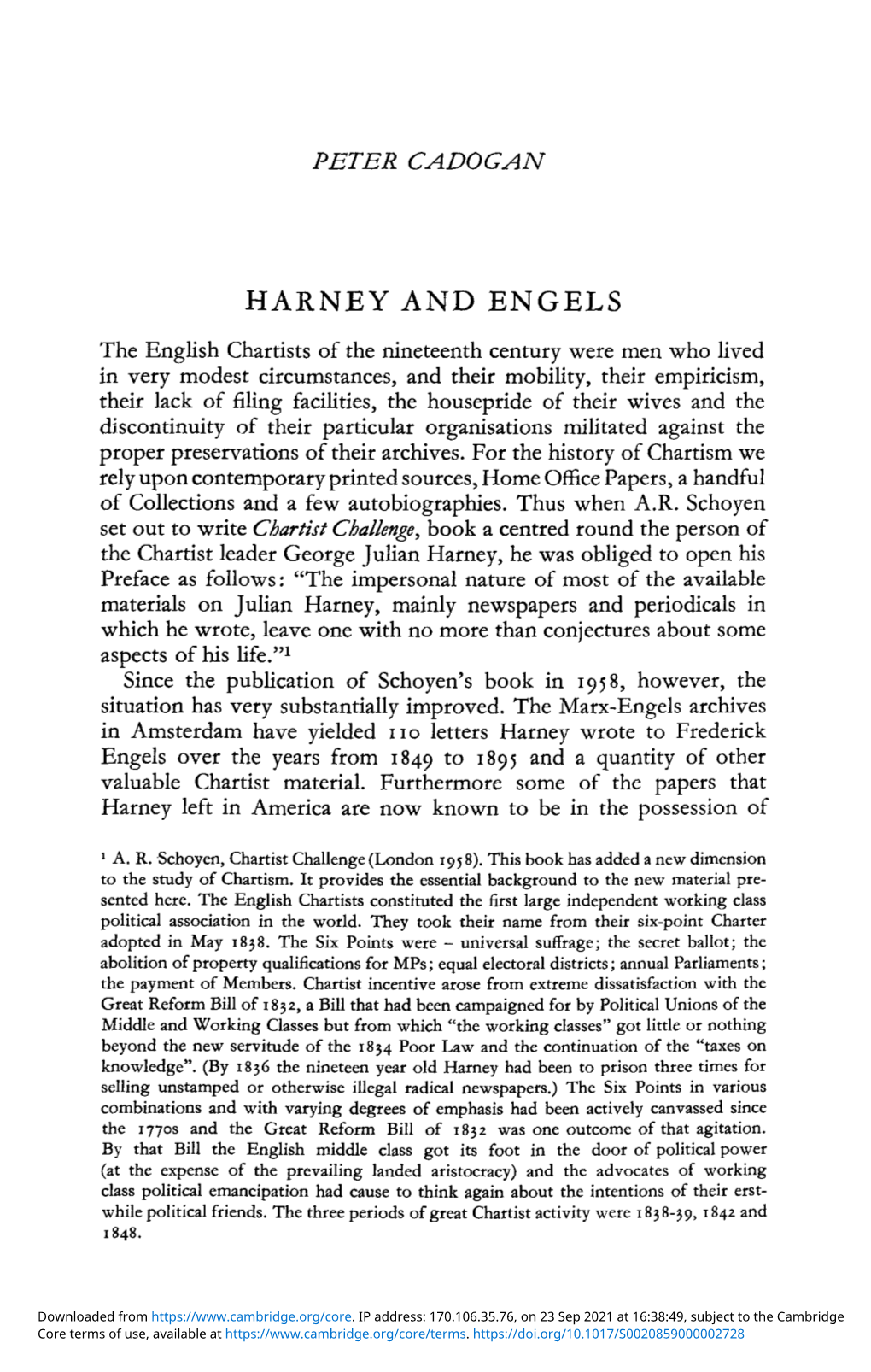 Harney and Engels