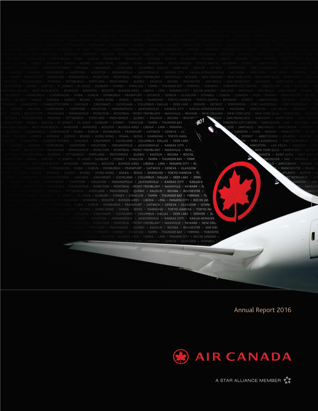 Annual Report 2016 01 Highlights the Financial and Operating Highlights for Air Canada for the Periods Indicated Are As Follows