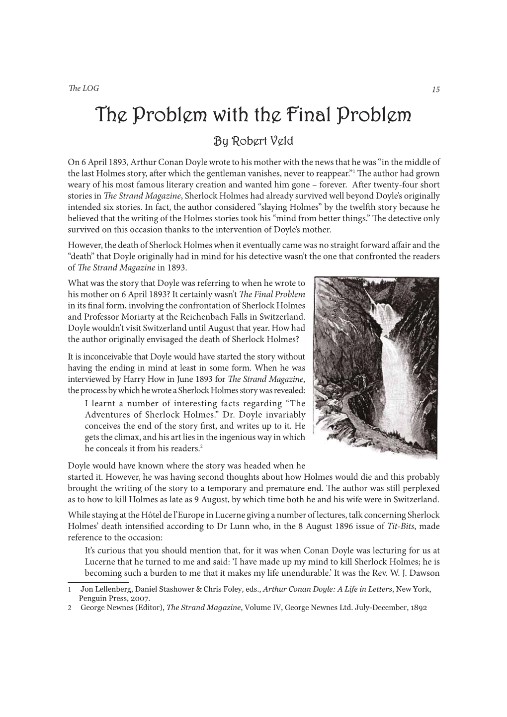 The Final Problem by Robert Veld