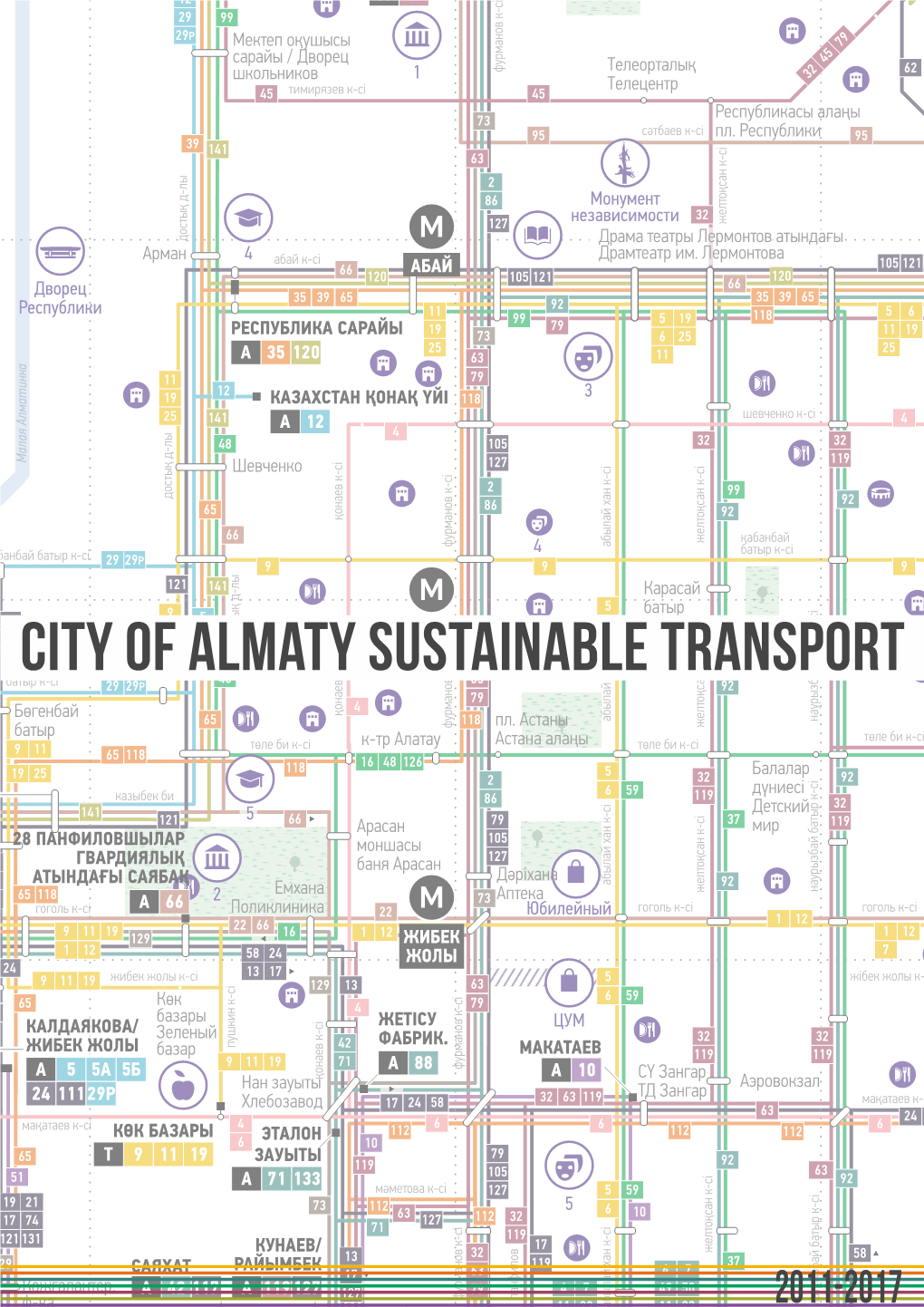 City of Almaty Sustainable Transport Павлодарская Е7 Е8 Картада / На Карте Квадрат 92 Эльмерек А