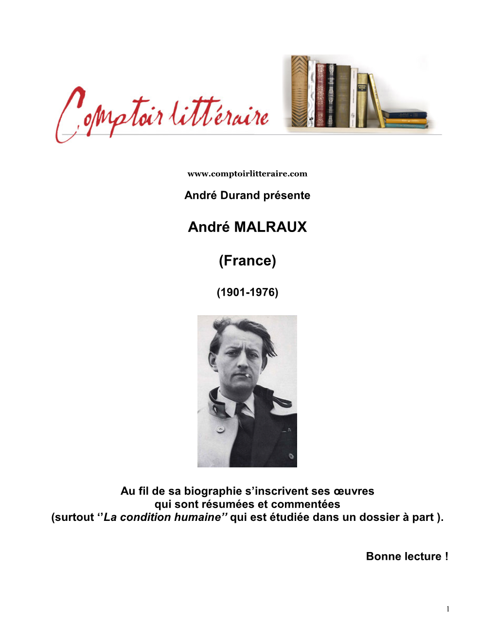 André MALRAUX (France)