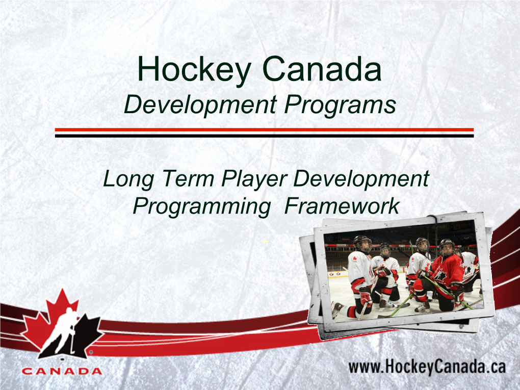 Hockey Canada Development Programs