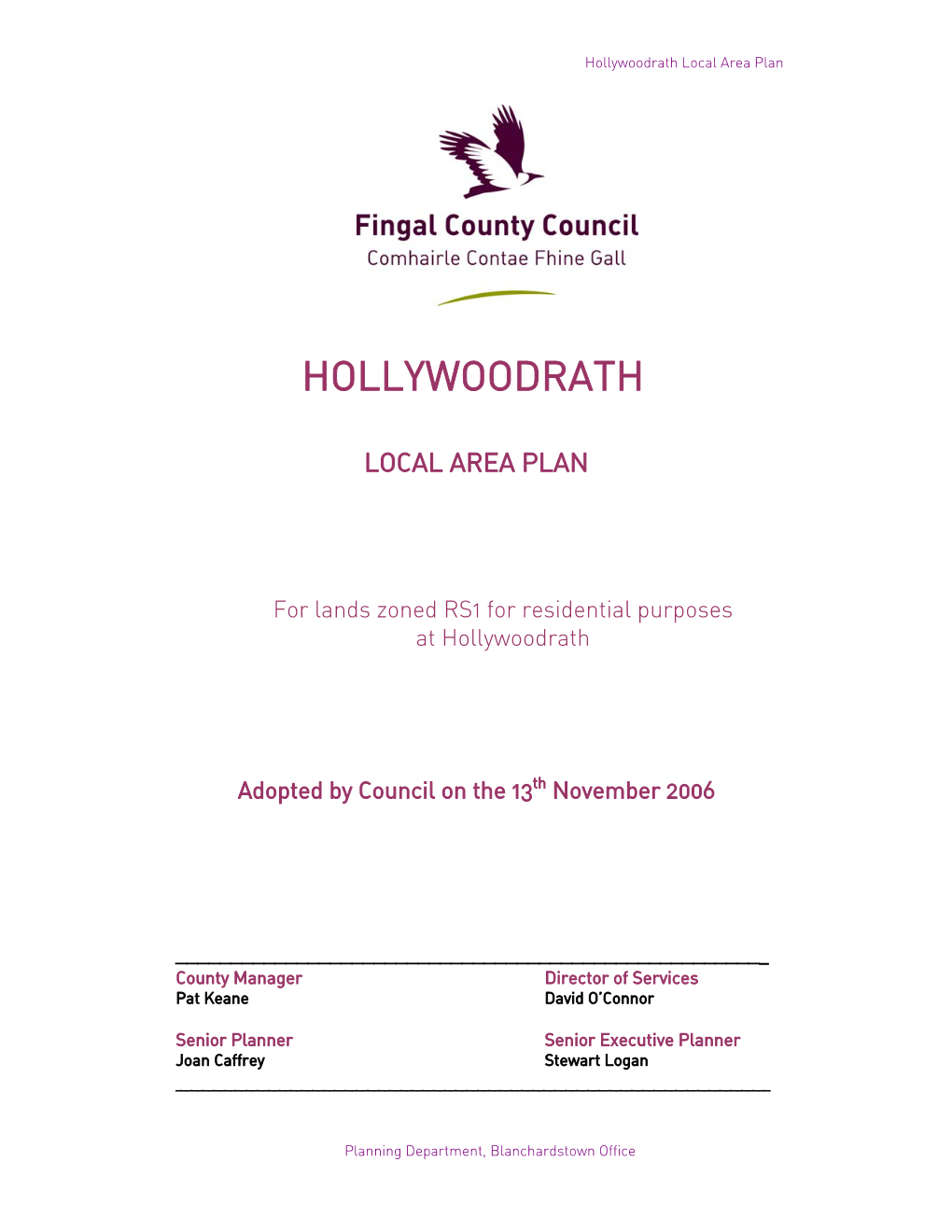 Hollywoodrath Local Area Plan