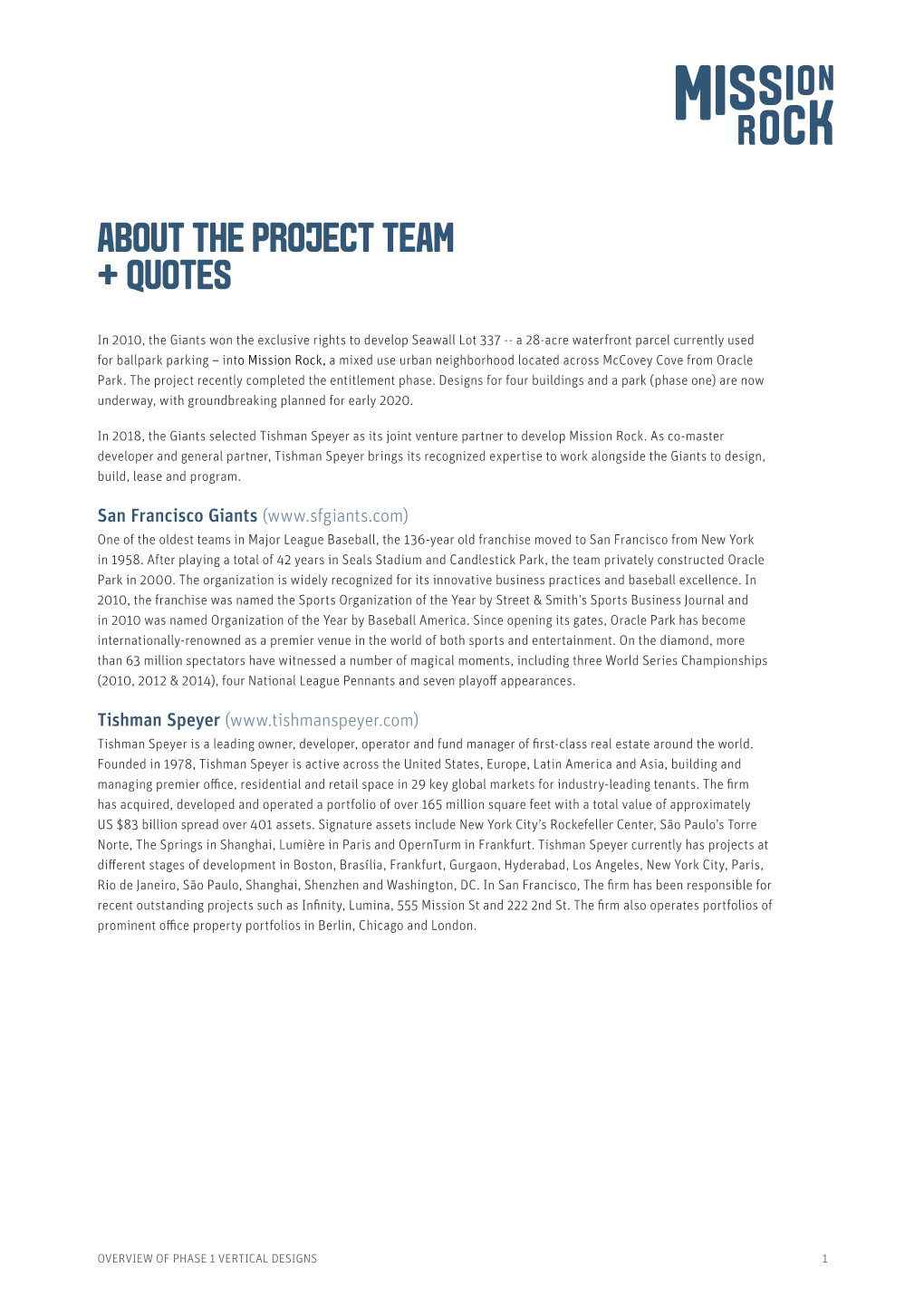 Project Team + Quotes