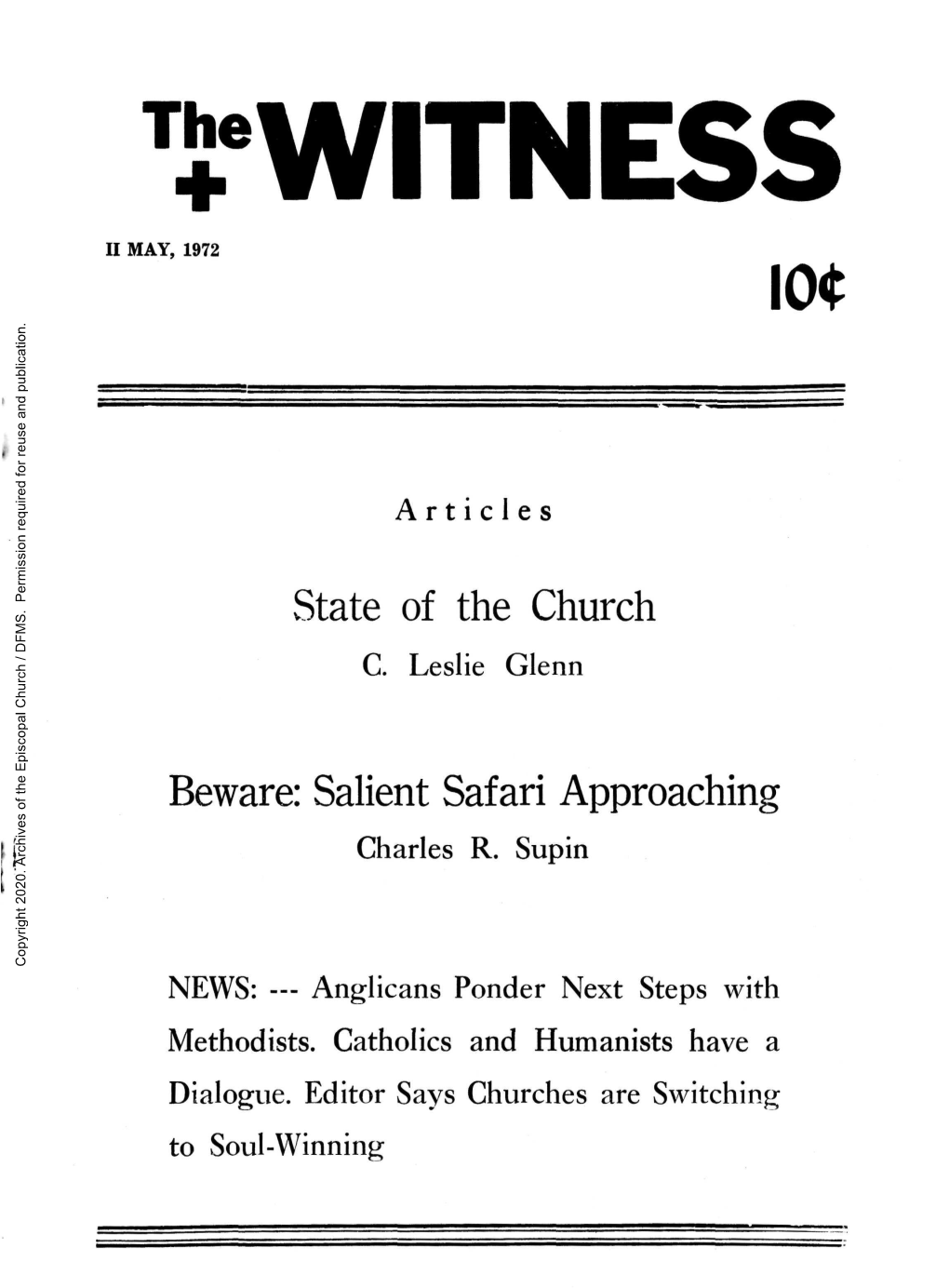 1972 the Witness, Vol. 57, No. 10