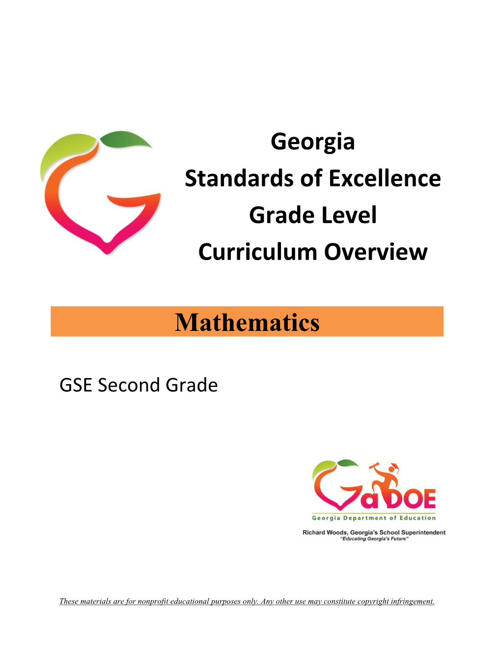 Second Grade-Grade Level Overview